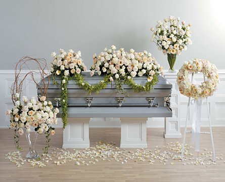 Memory Suite Casket Spray Wreath and Arrangements