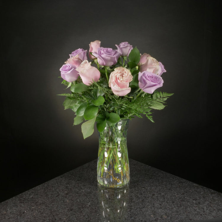  12 Roses / Vase / Basic