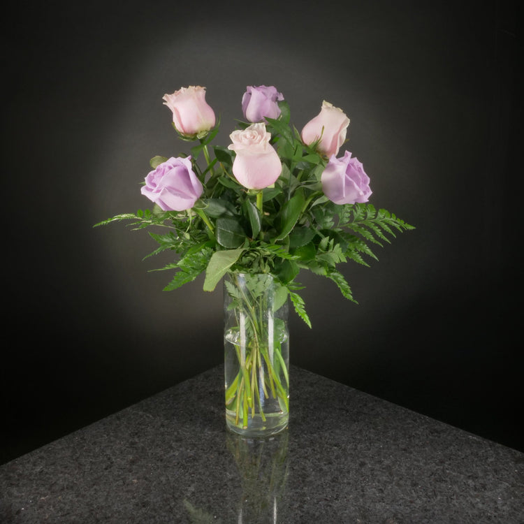  6 Roses / Vase / Basic