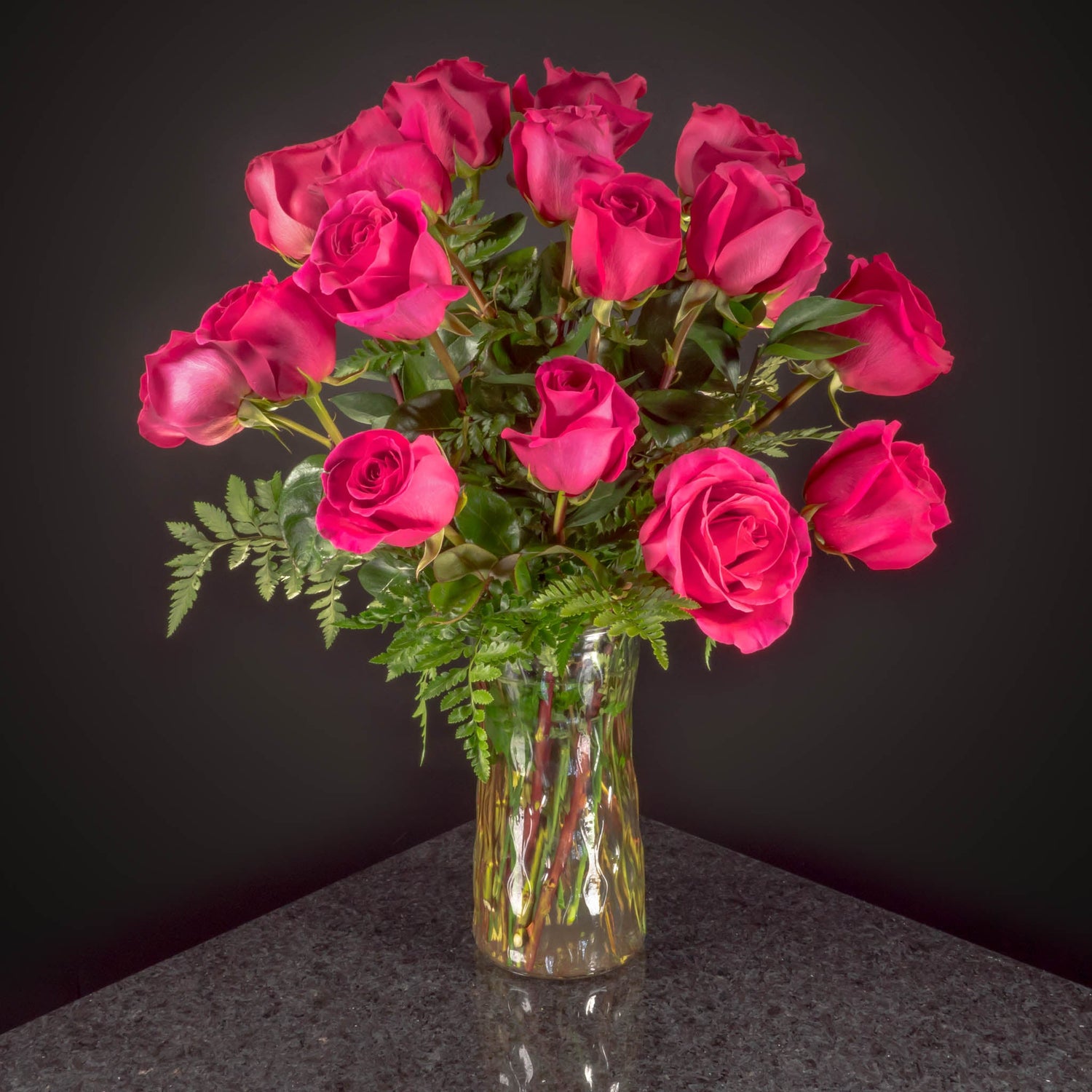  18 Roses / Vase / Basic