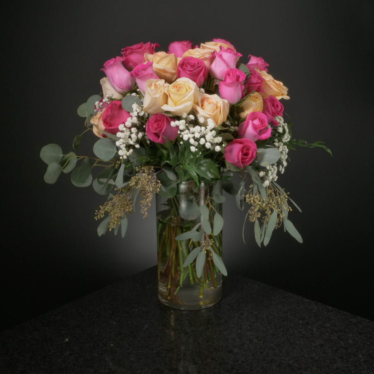  36 Roses / Vase / Fancy