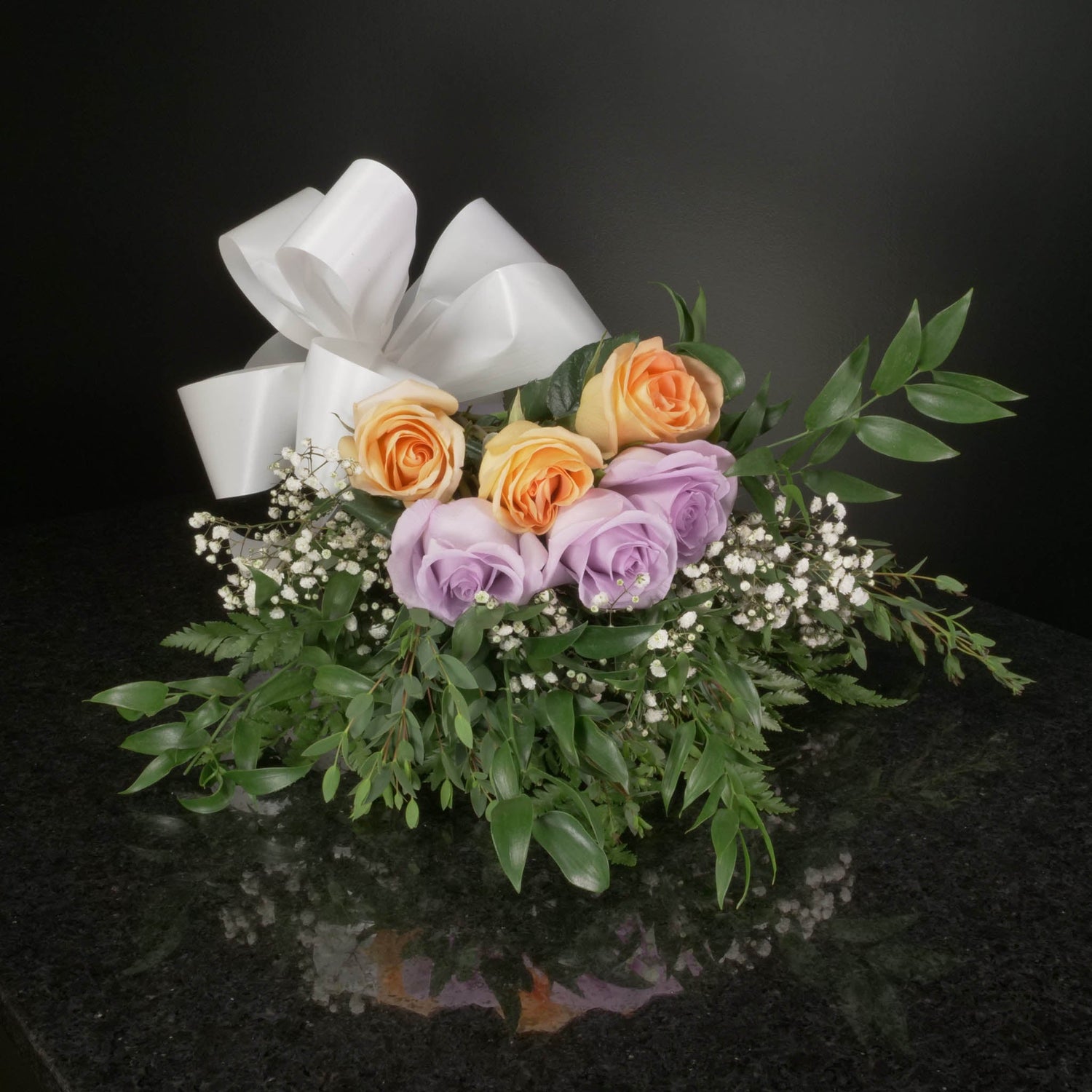  6 Roses / Hand-Tied / Fancy