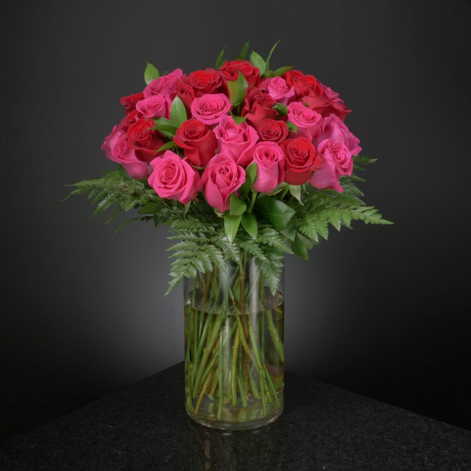  36 Roses / Vase / Basic