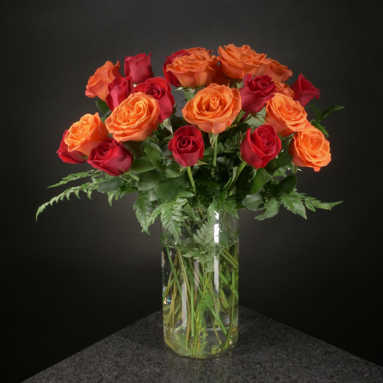  24 Roses / Vase / Basic