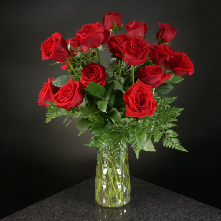  18 Roses / Vase / Basic