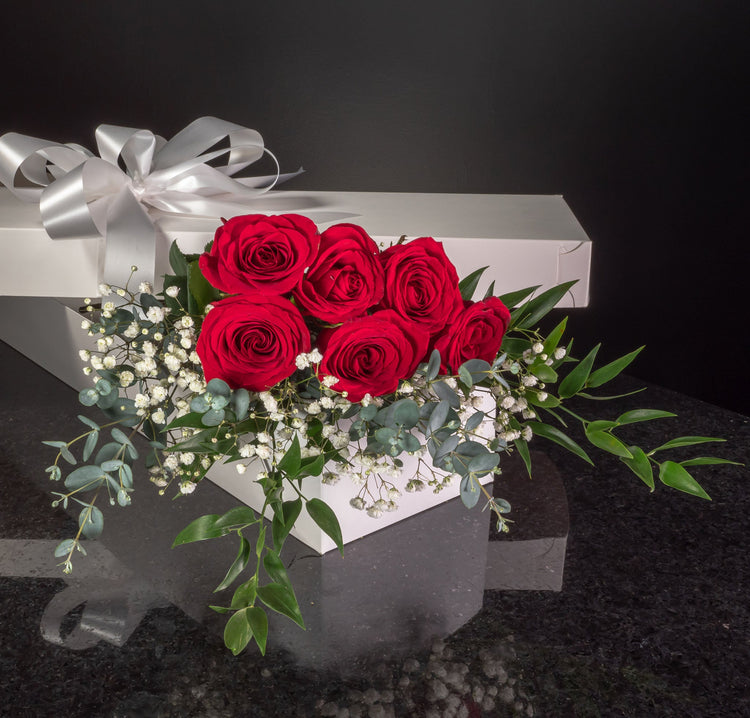  6 Roses / Boxed / Fancy